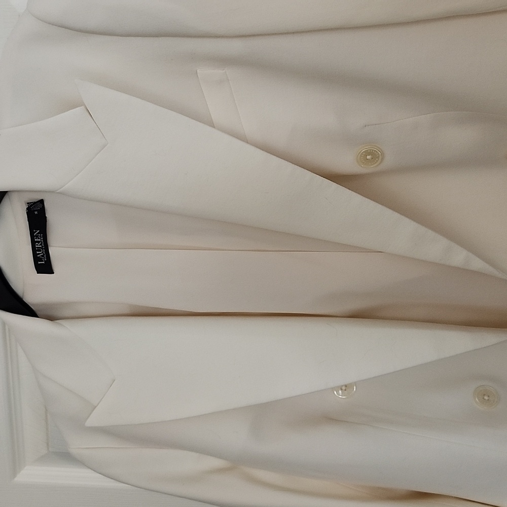 Lauren Ralph Lauren Winter Cream Blazer - Picture 2 of 5